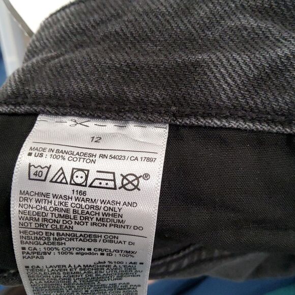 OLD NAVY Higher High Rise Secret Smooth Pockets Black Denim Pencil Skirt NWT 12 - Picture 5 of 5